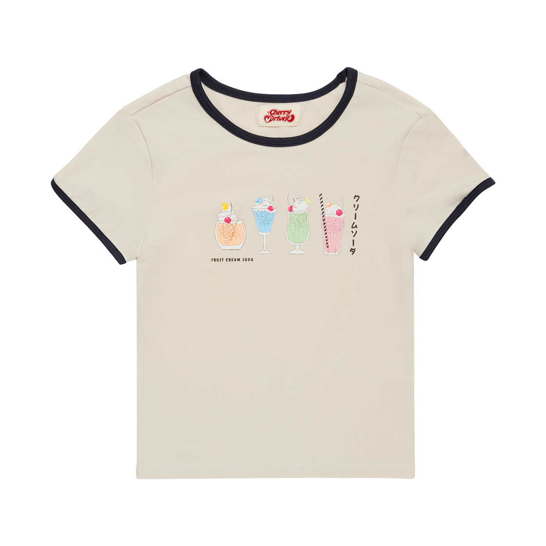체리드라이버 소다 걸 티셔츠 - 프루트 크림 소다 에디션(Cherry Driver Soda Girl Tee - Fruit Cream Soda Edition)