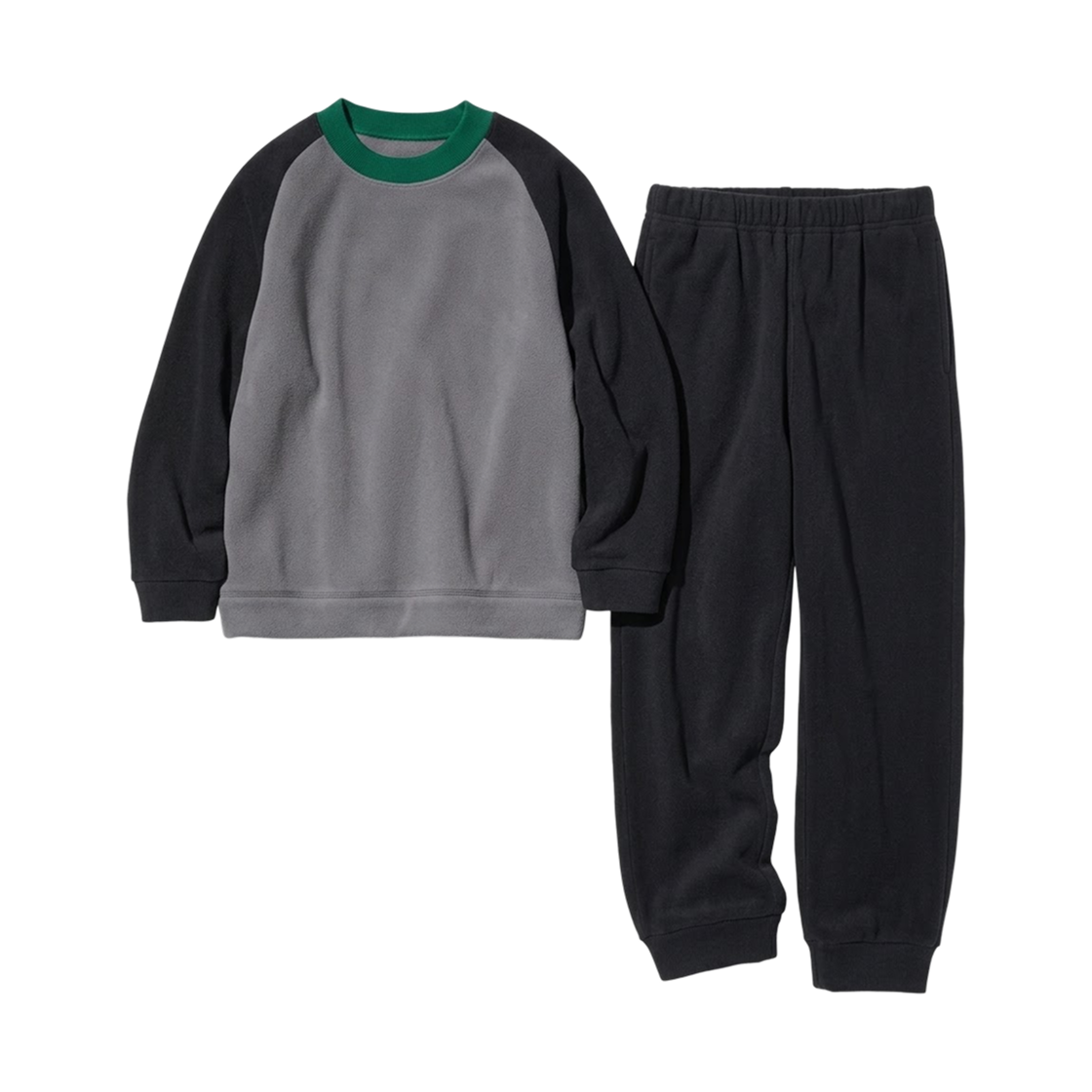 478666-06 (Kids) Uniqlo Fleece  Long Sleeve Set Gray - JP
