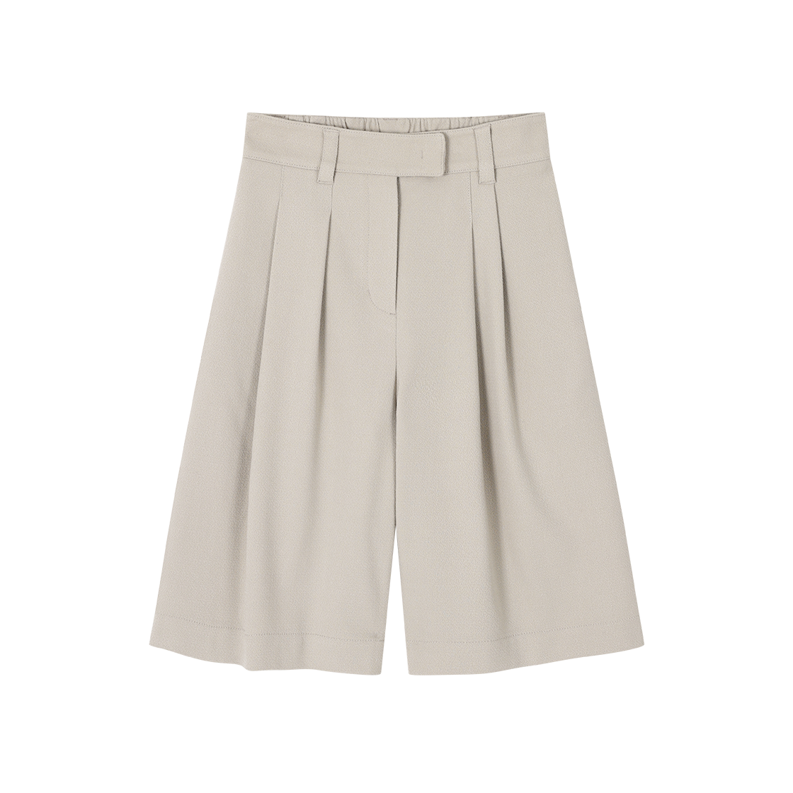 WI3PT307BE (W) SONGZIO Asymmetric Bermuda Shorts Beige