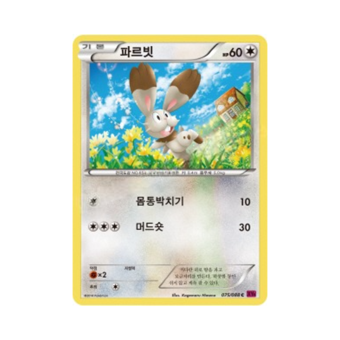 포켓몬 TCG 파르빗 C 팬텀게이트 (한글판)(Pokemon TCG Bunnelby C Phantom Gate (Korean Ver.)) - 1