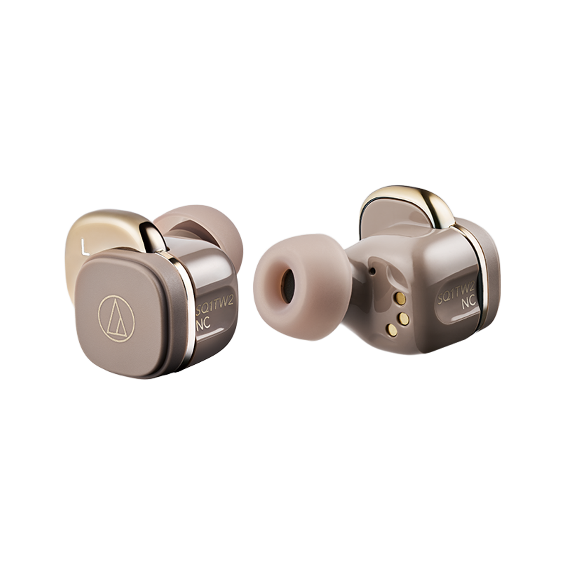 오디오테크니카 ATH-SQ1TW2NC 소형 완전 무선 블루투스 이어폰 카페라떼(Audio-Technica ATH-SQ1TW2NC Wireless Earbuds Cafe Latte) - 2