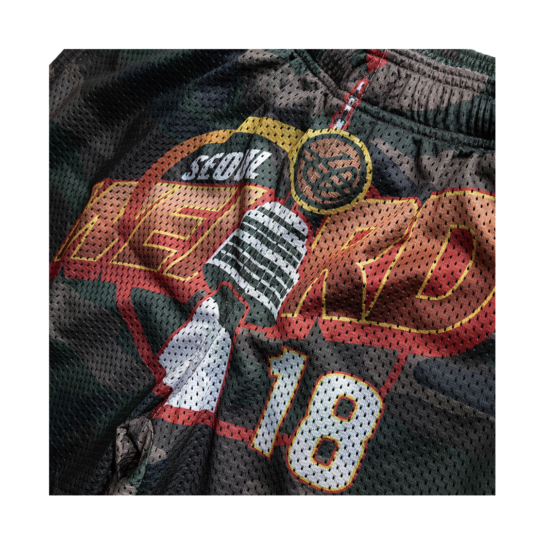 위얼드월드 위얼드타워 카모플라쥬 바스켓볼 팬츠(Weird World Weird Tower Camouflage Basketball Pants) - 5