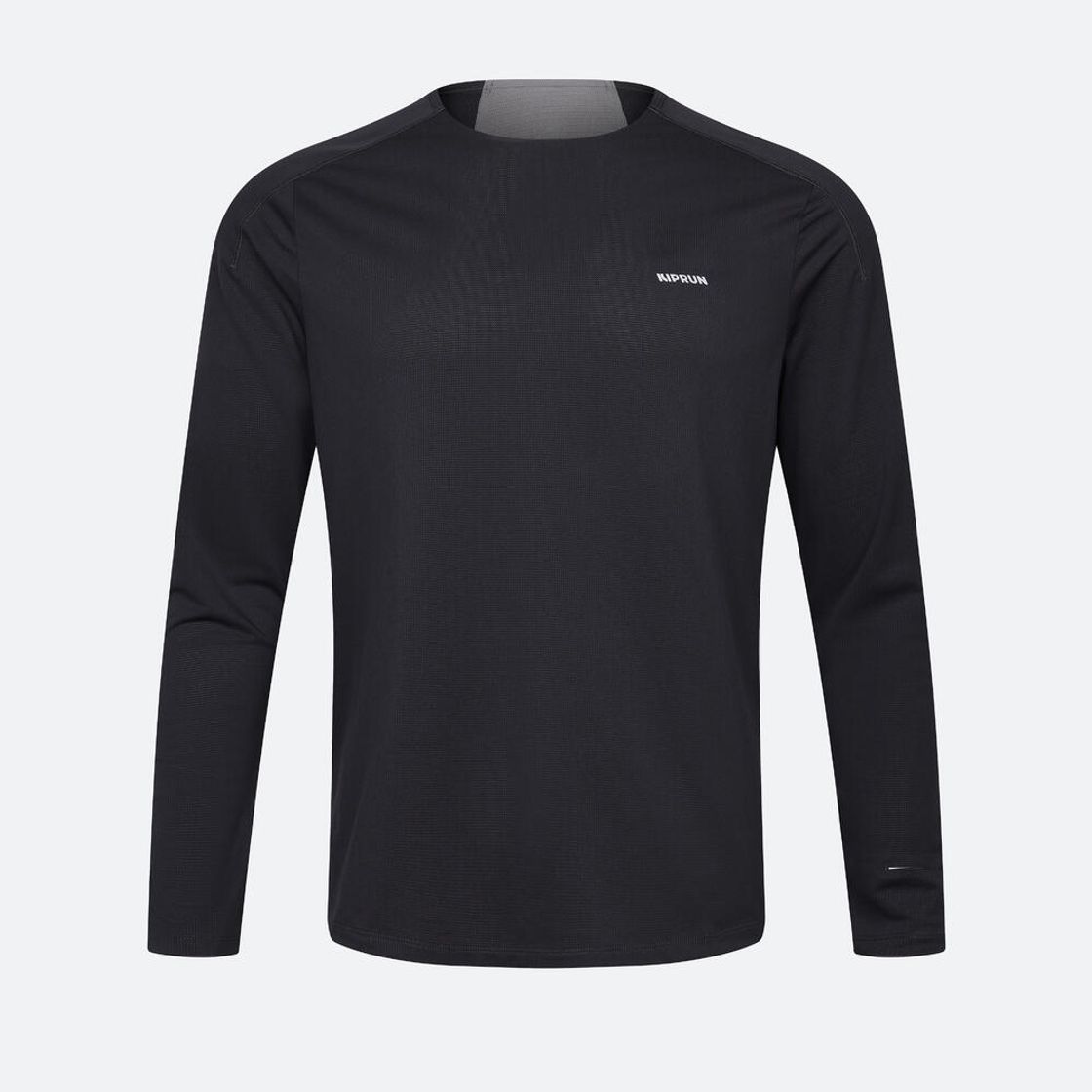 데카트론 남성 러닝 긴팔 티 런 드라이 500 카본 그레이(DECATHLON Men's Running Long-Sleeved T-Shirt Run Dry 500 Carbon Grey) - 2