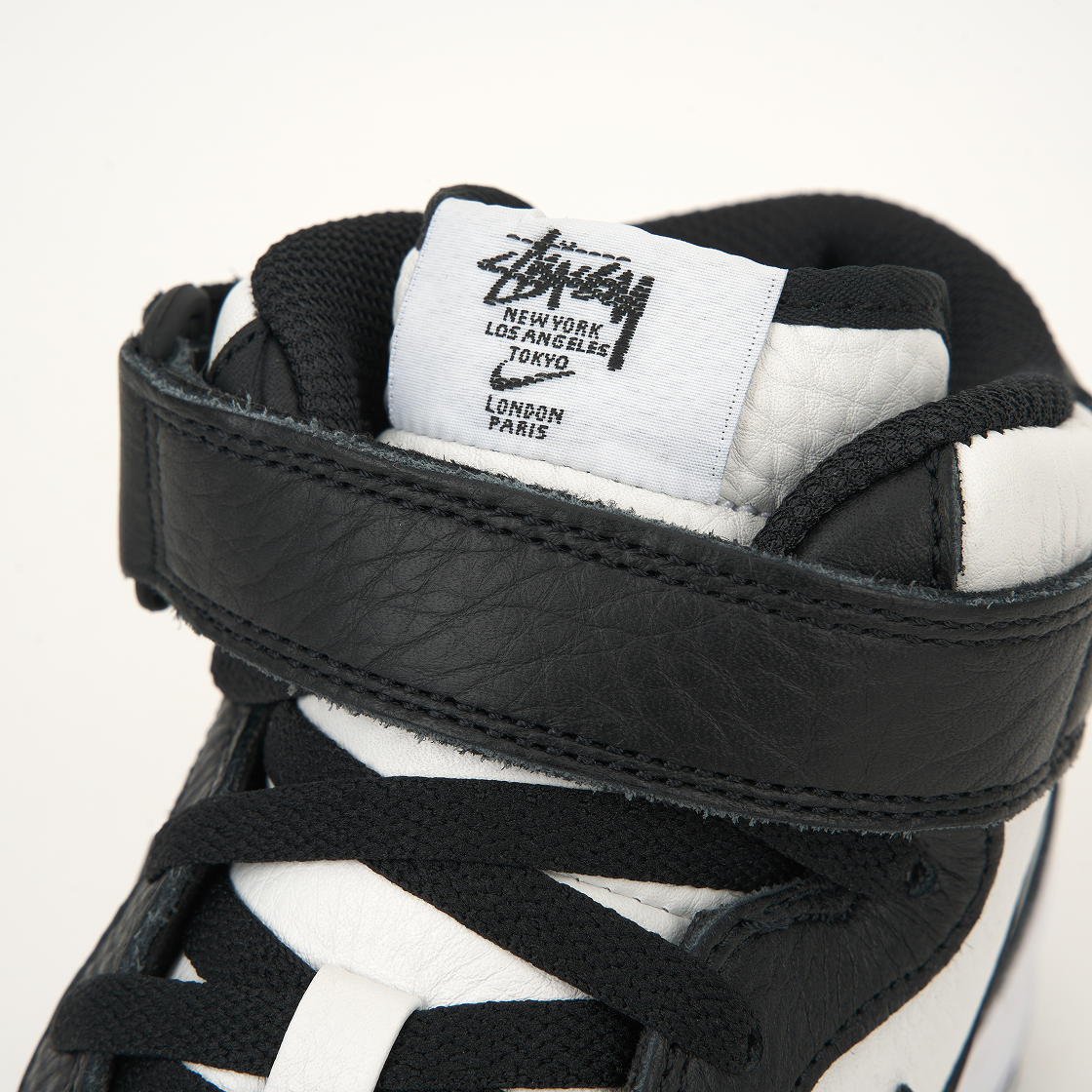 나이키 x 스투시 에어포스 1 '07 미드 SP 블랙 앤 라이트 본(Nike x Stussy Air Force 1 '07 Mid SP Black and Light Bone) - 8
