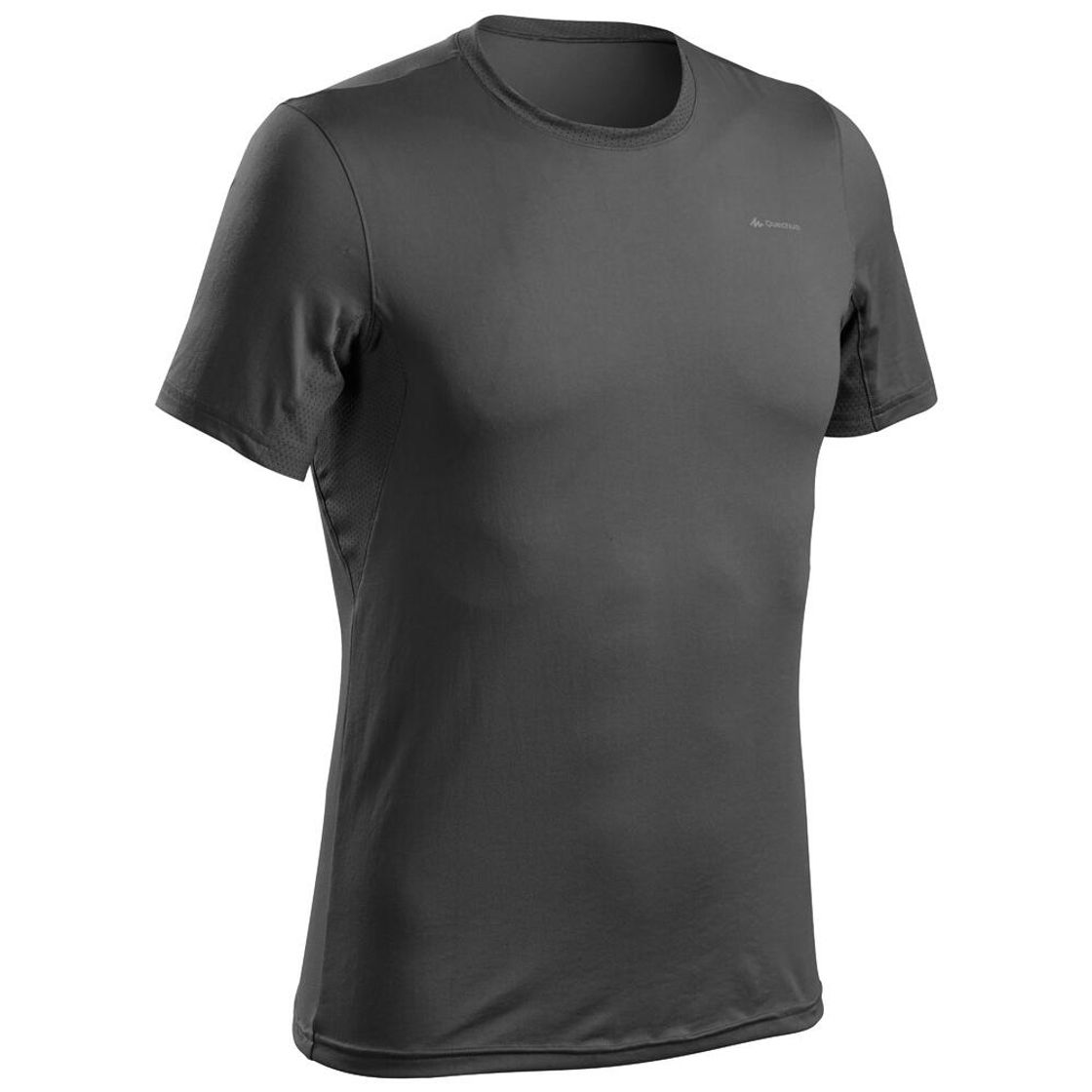 데카트론 남성 등산 반팔 티 MH100 카본 그레이(DECATHLON Men's Hiking Short-Sleeved T-Shirt MH100 Carbon Grey) - 9