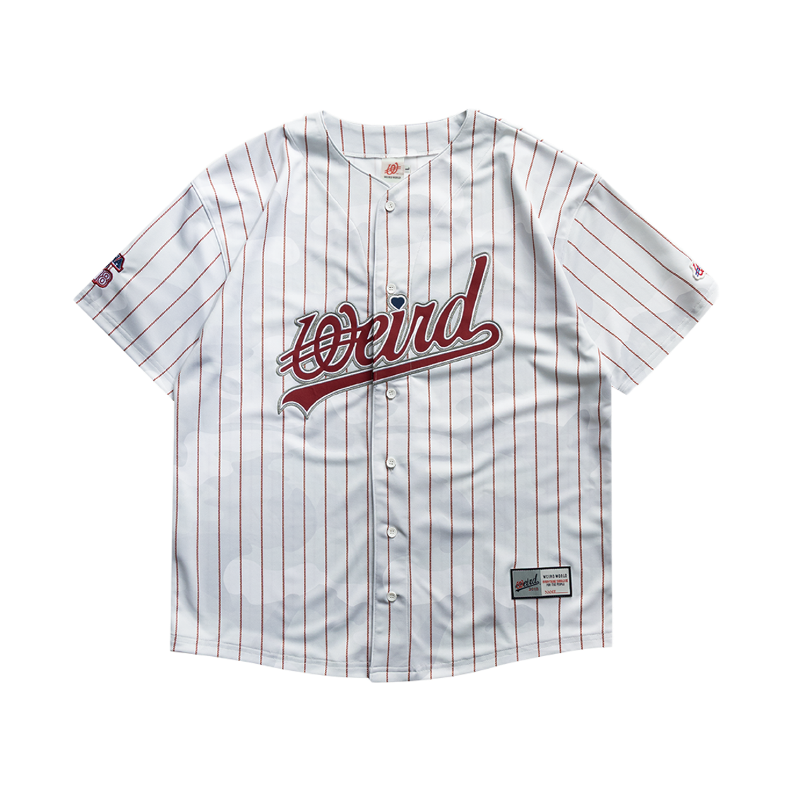 위얼드월드 필라델피아 스트라이프 베이스볼 저지(Weird World Philadelphia Striped Baseball Jersey)