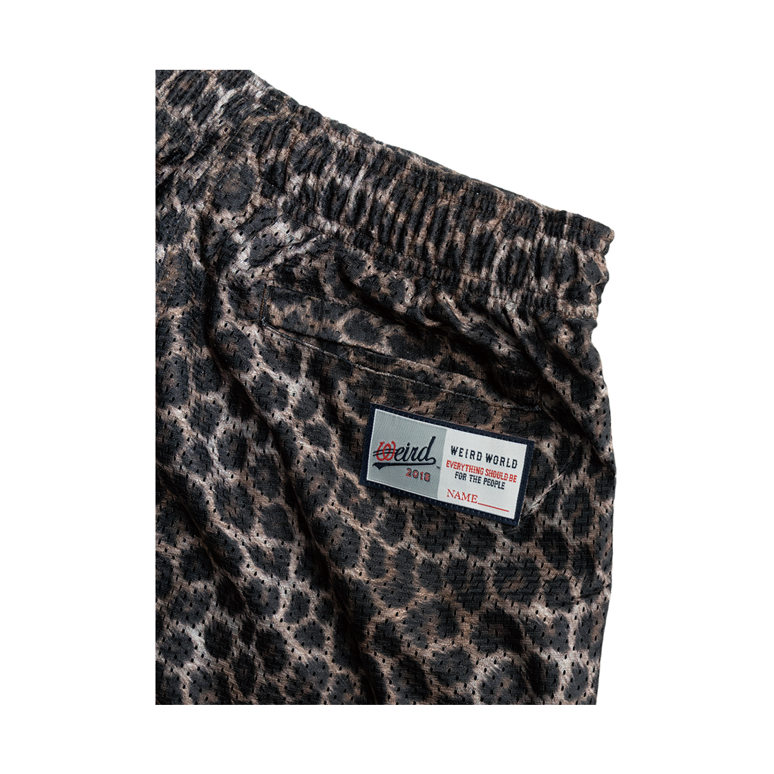 위얼드월드 본투비 레오파드 바스켓볼 팬츠(Weird World Born to Be Leopard Basketball Pants) - 4