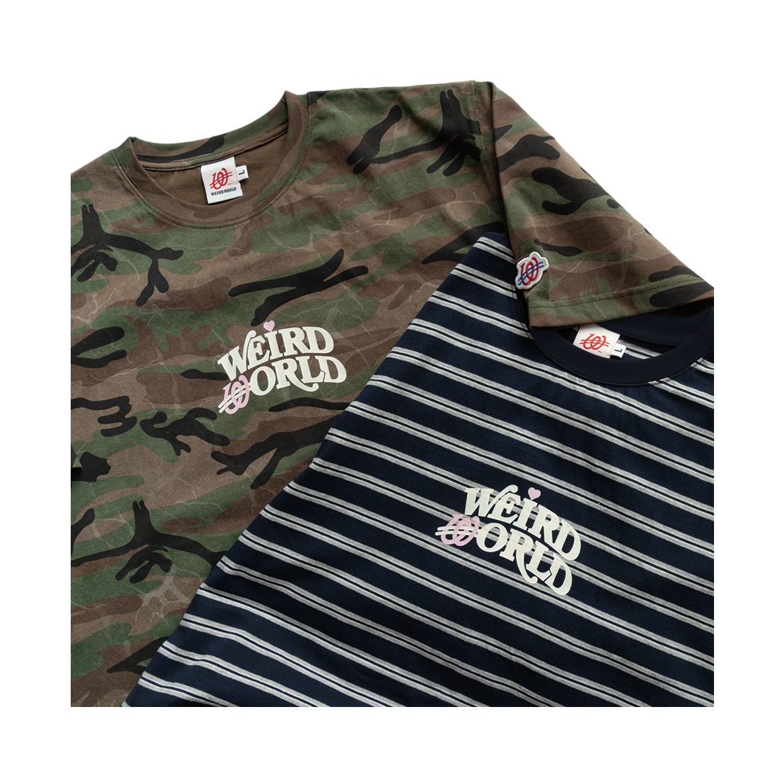 위얼드월드 아크로고 스트라이프 티셔츠(Weird World Acr Logo Striped T-shirt) - 6