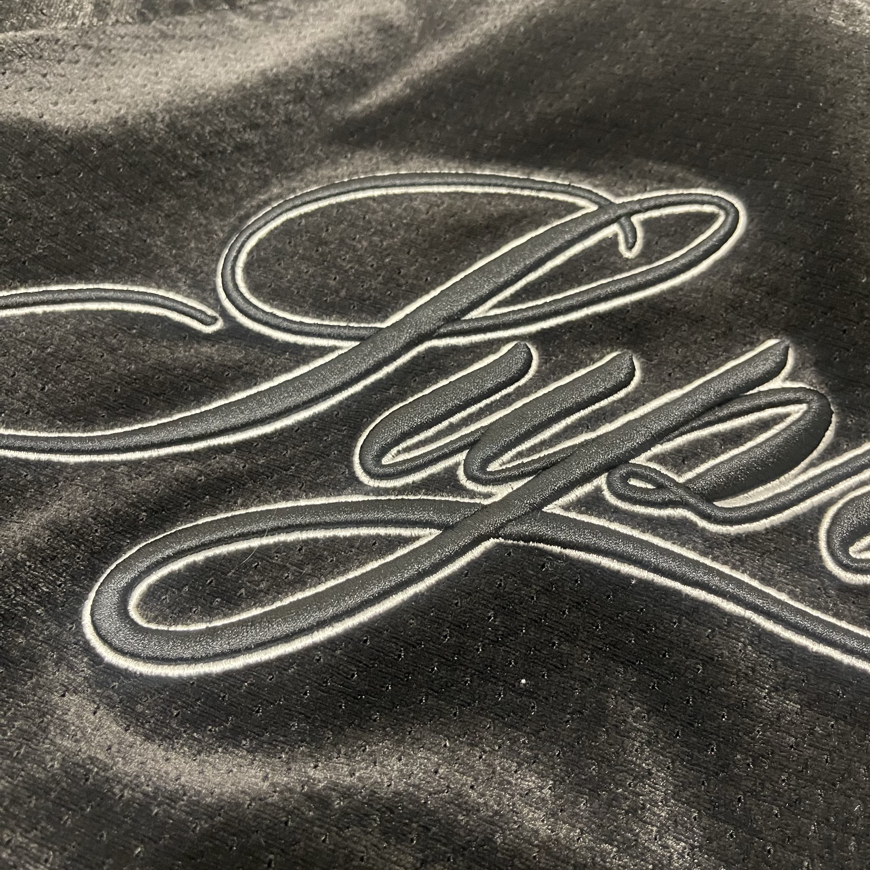 Supreme Velour Mesh Track Jacket Black - 26SS 착용 스타일 - 2