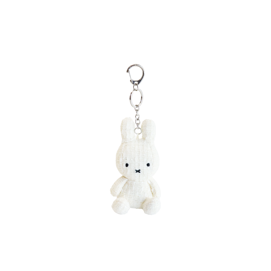 매니어리틀 트위드 미피 키링 화이트(Many a Little MIFFY Tweed Keychain White)