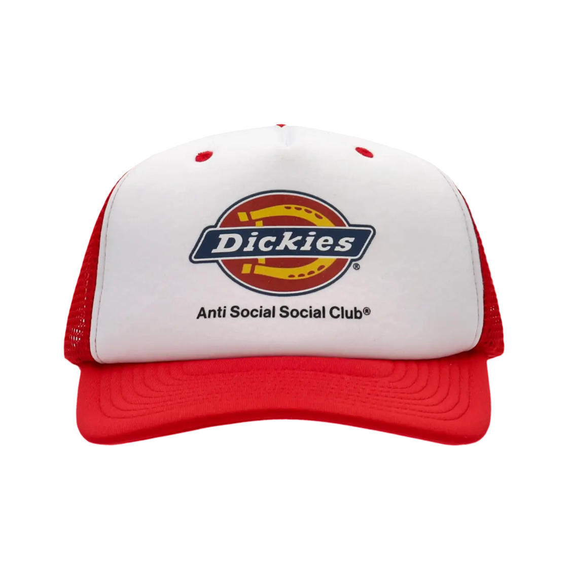 안티 소셜 소셜 클럽 x 디키즈 트러커 캡 화이트(Anti Social Social Club x Dickies Trucker Cap White)