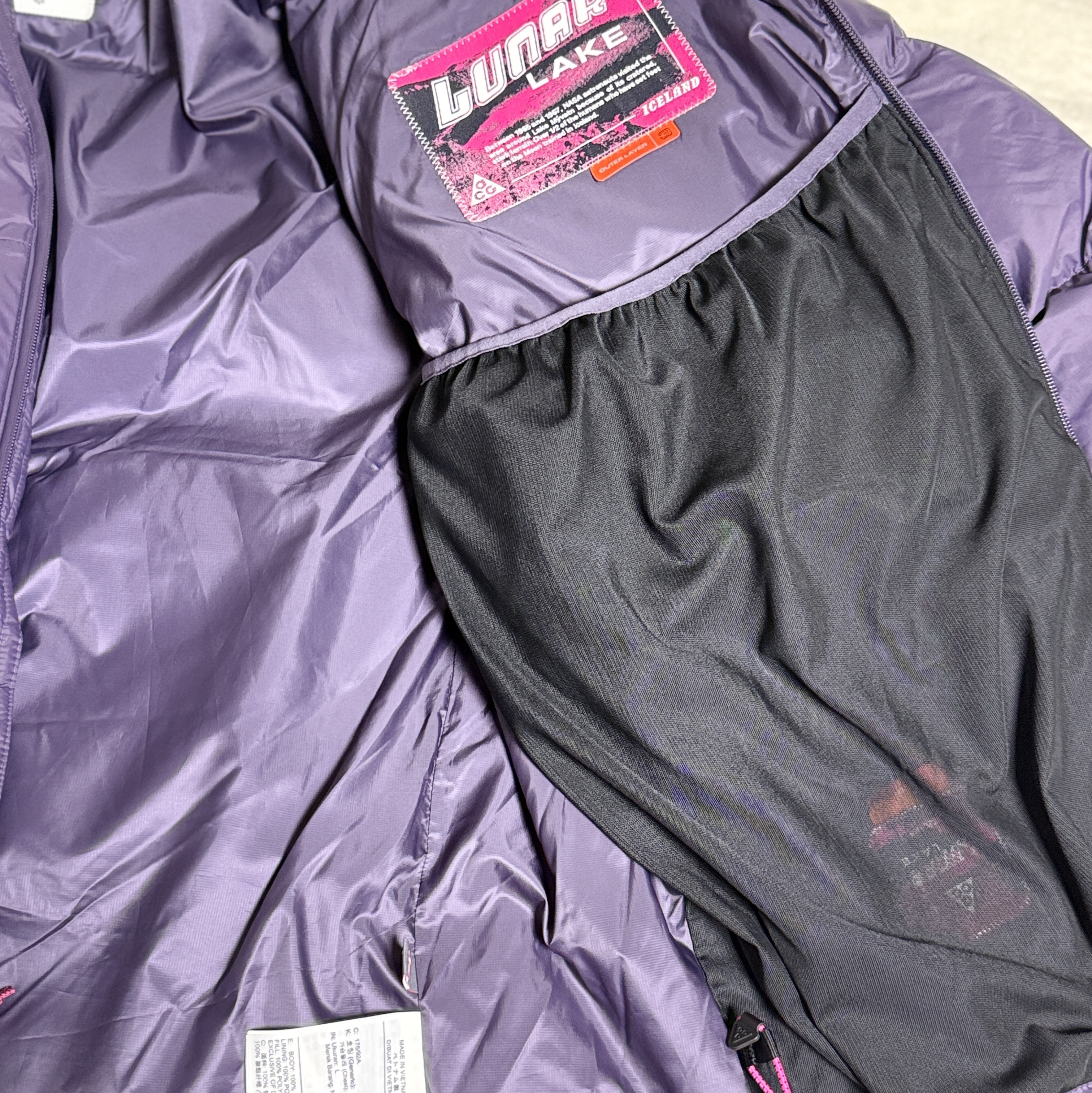 Nike ACG Therma-Fit ADV Lunar Lake Loose Hooded Jacket Dark Raisin Black - Asia 착용 스타일 - 3