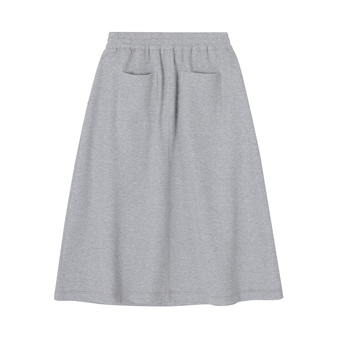 (W) 송지오 지제로 팬서 롱 플레어 저지 스커트 멜란지 그레이((W) SONGZIO ZZERO Panther Long Flare Jersey Skirt Melange Grey) - 2
