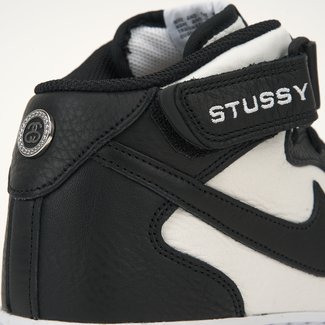 나이키 x 스투시 에어포스 1 '07 미드 SP 블랙 앤 라이트 본(Nike x Stussy Air Force 1 '07 Mid SP Black and Light Bone) - 9