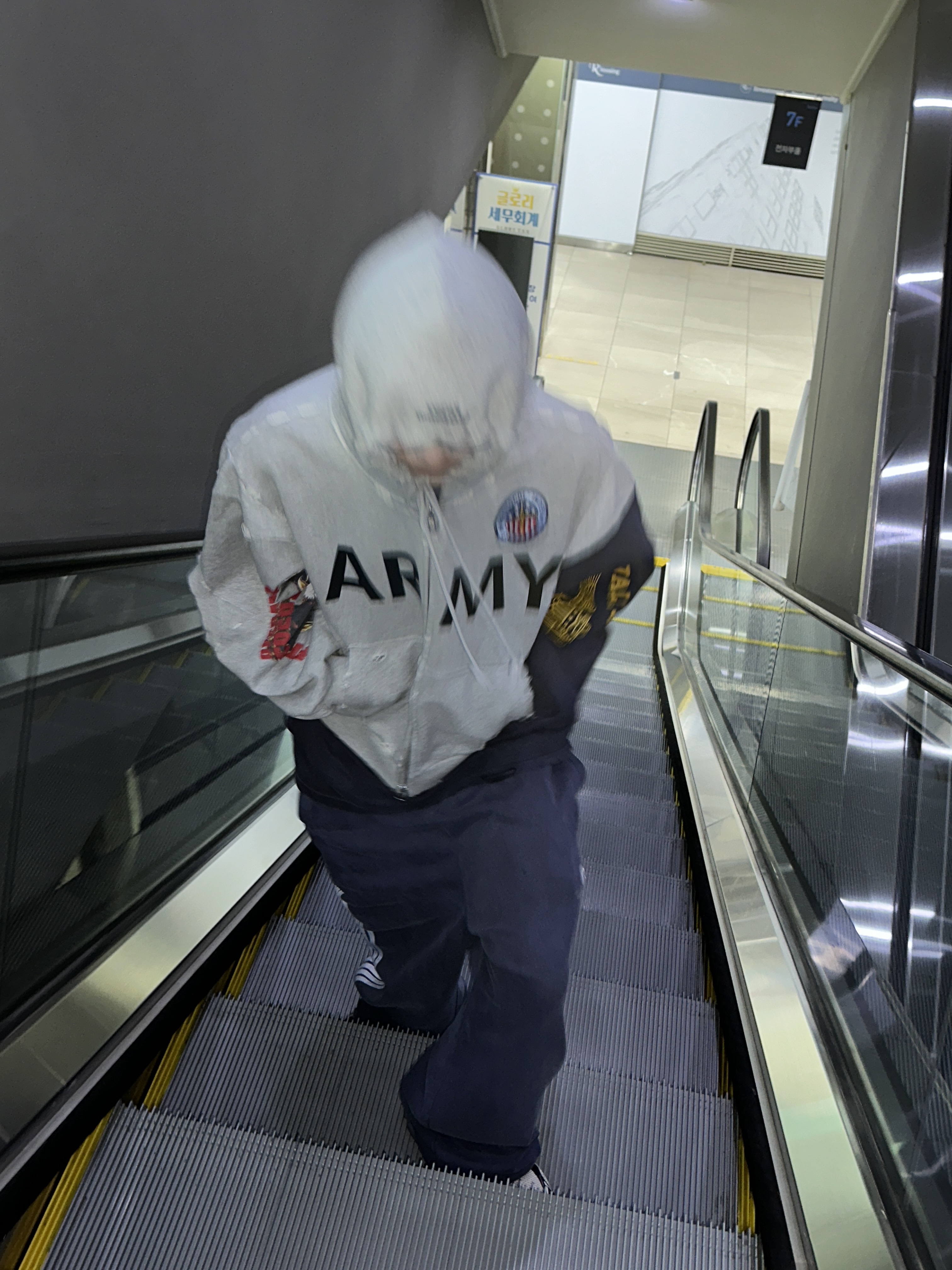 Protocol Index Reconstructed Sweatshirts Zip Hoodie Melange Grey 착용 스타일 - 4