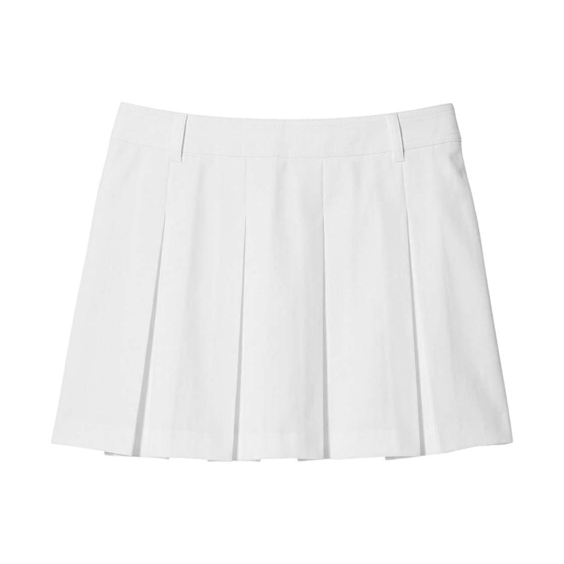 480302-01 (W) Uniqlo Pleated Skirt Off White - JP