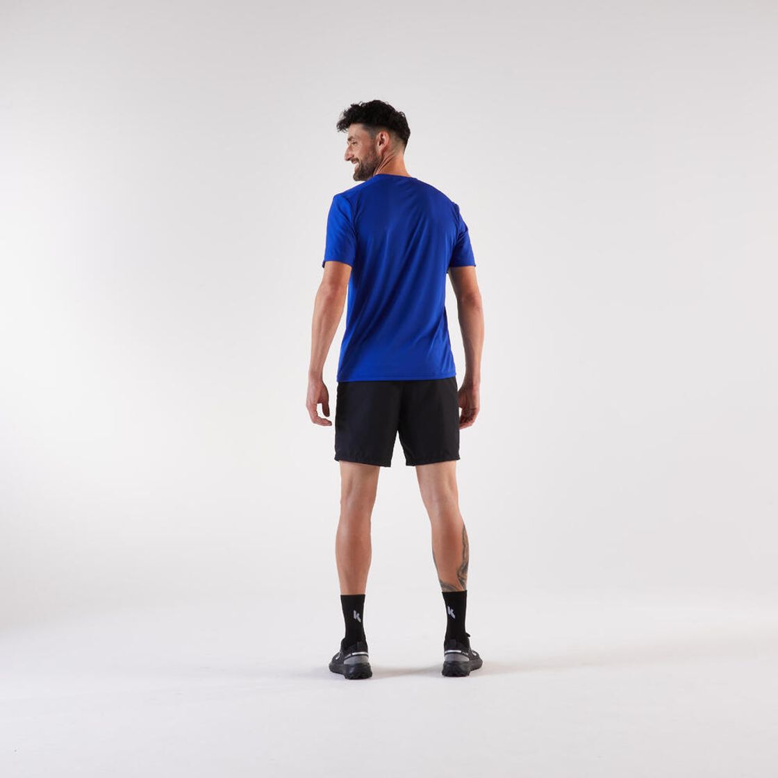 데카트론 남성 러닝 반팔 티 런 100 코발트 블루(DECATHLON Men's Running Short-Sleeved T-Shirt Run 100 Cobalt Blue) - 6