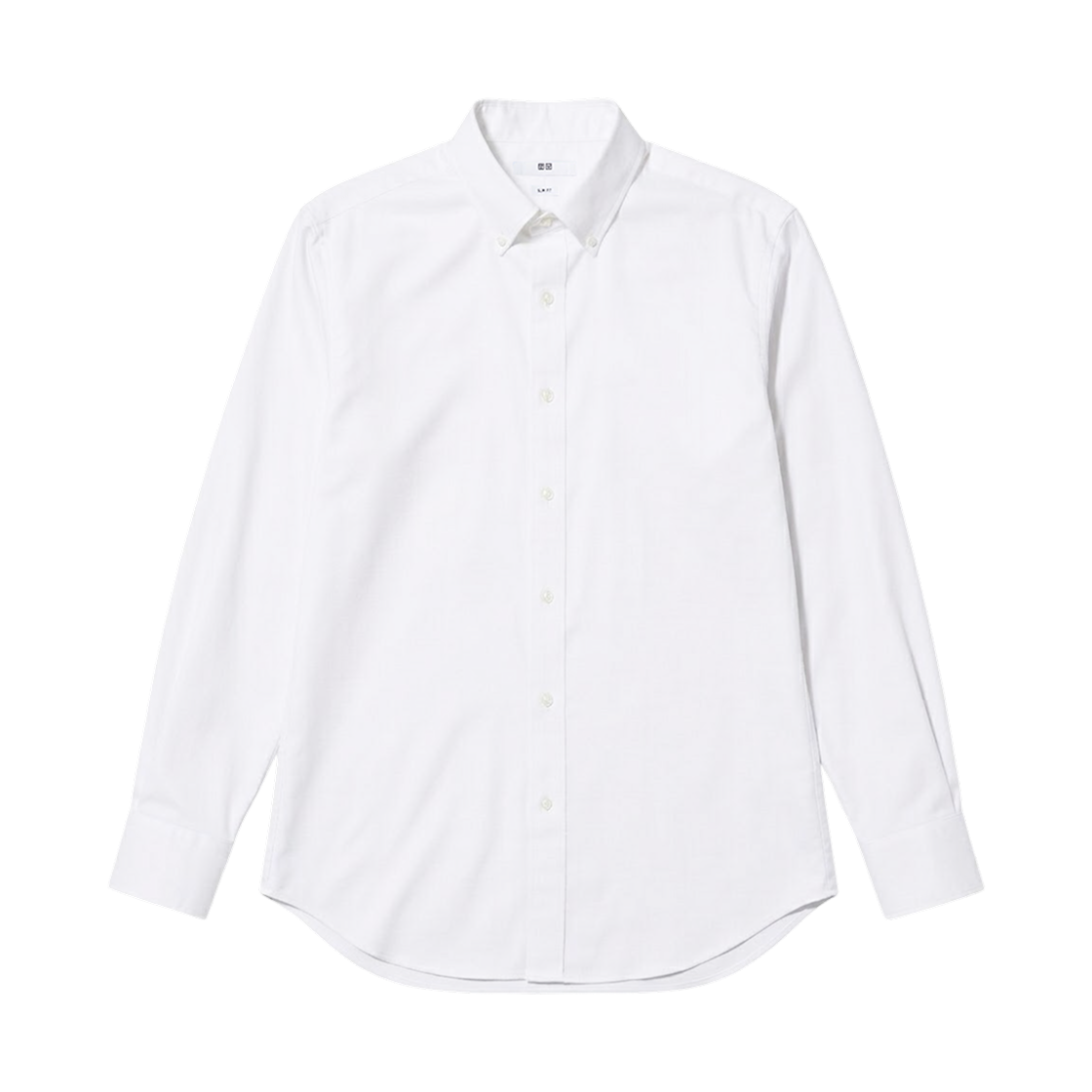 480268-00 Uniqlo Fine Cloth Oxford Button Down Slim Shirt White - JP