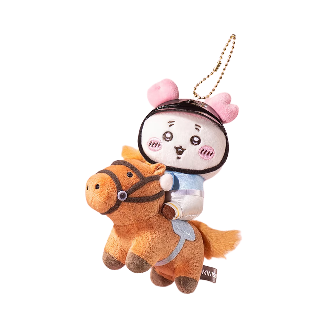 미니소 x 치이카와 승마 시리즈 인형 키링 카니(Miniso x Chiikawa Equestrian Series Plush Keyring Kani)