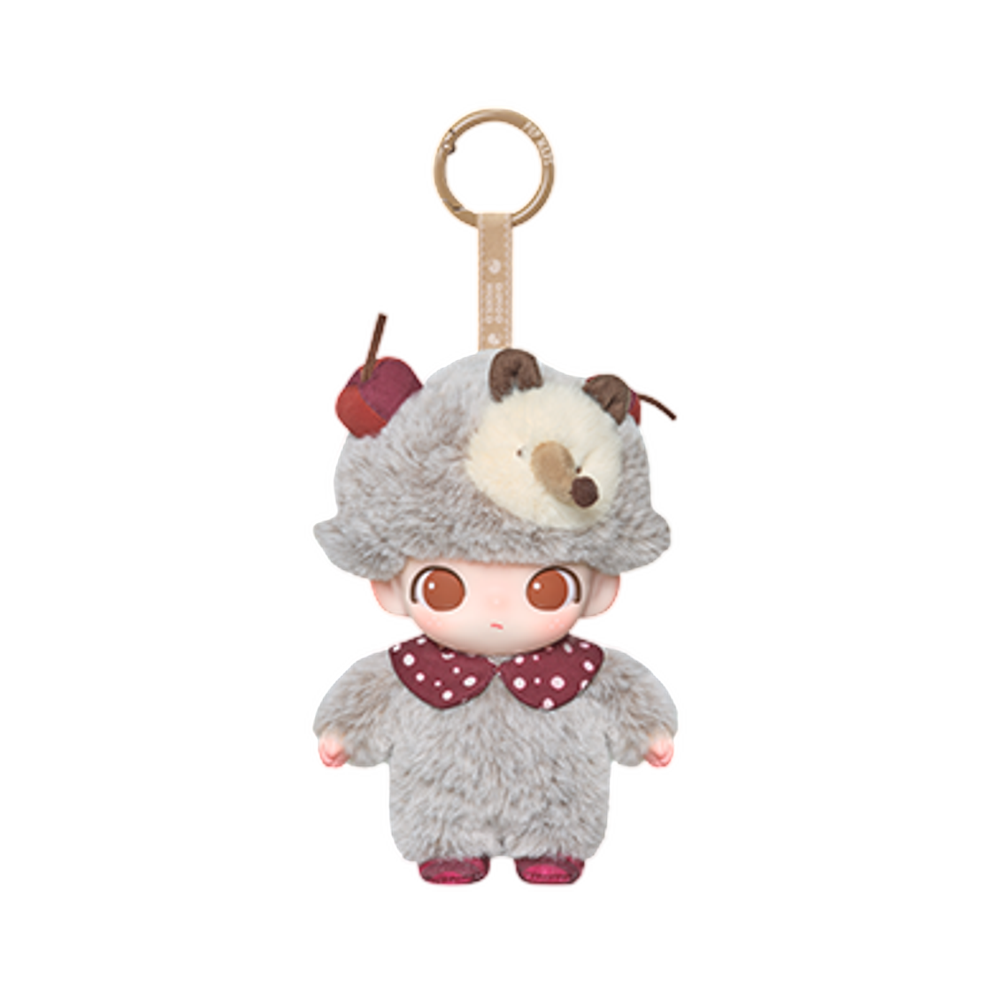 팝마트 디무 비밀 연극단 시리즈 인형 키링 체리 호글렛 (개봉 박스)(Pop Mart Dimoo The Secret Theatre Club Series Vinyl Plush Pendant Cherry Hoglet (Opened Case)) - 1