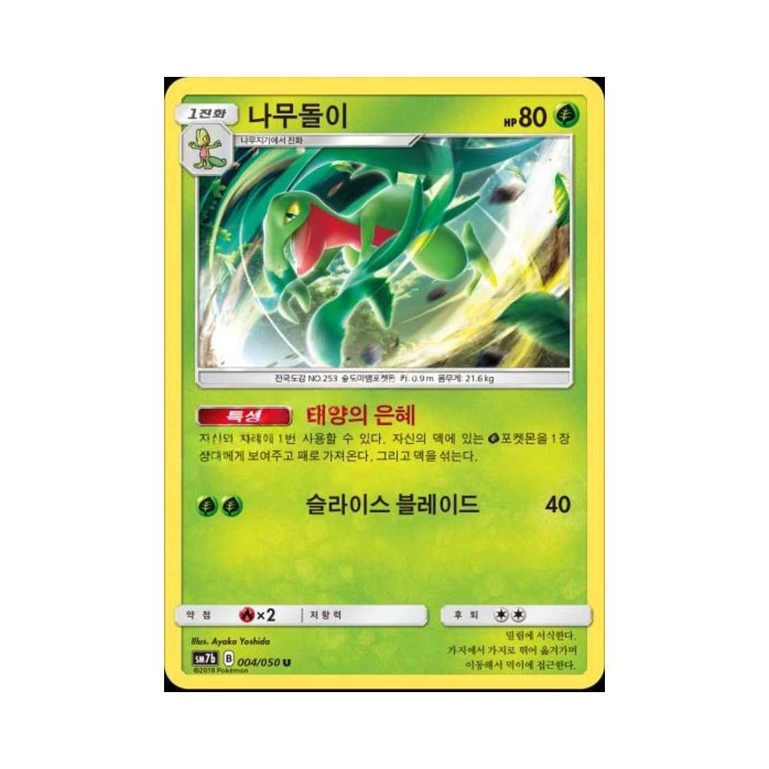 포켓몬 TCG 나무돌이 U 페어리라이즈 (한글판)(Pokemon TCG Grovyle U Fairy Rise (Korean Ver.)) - 1