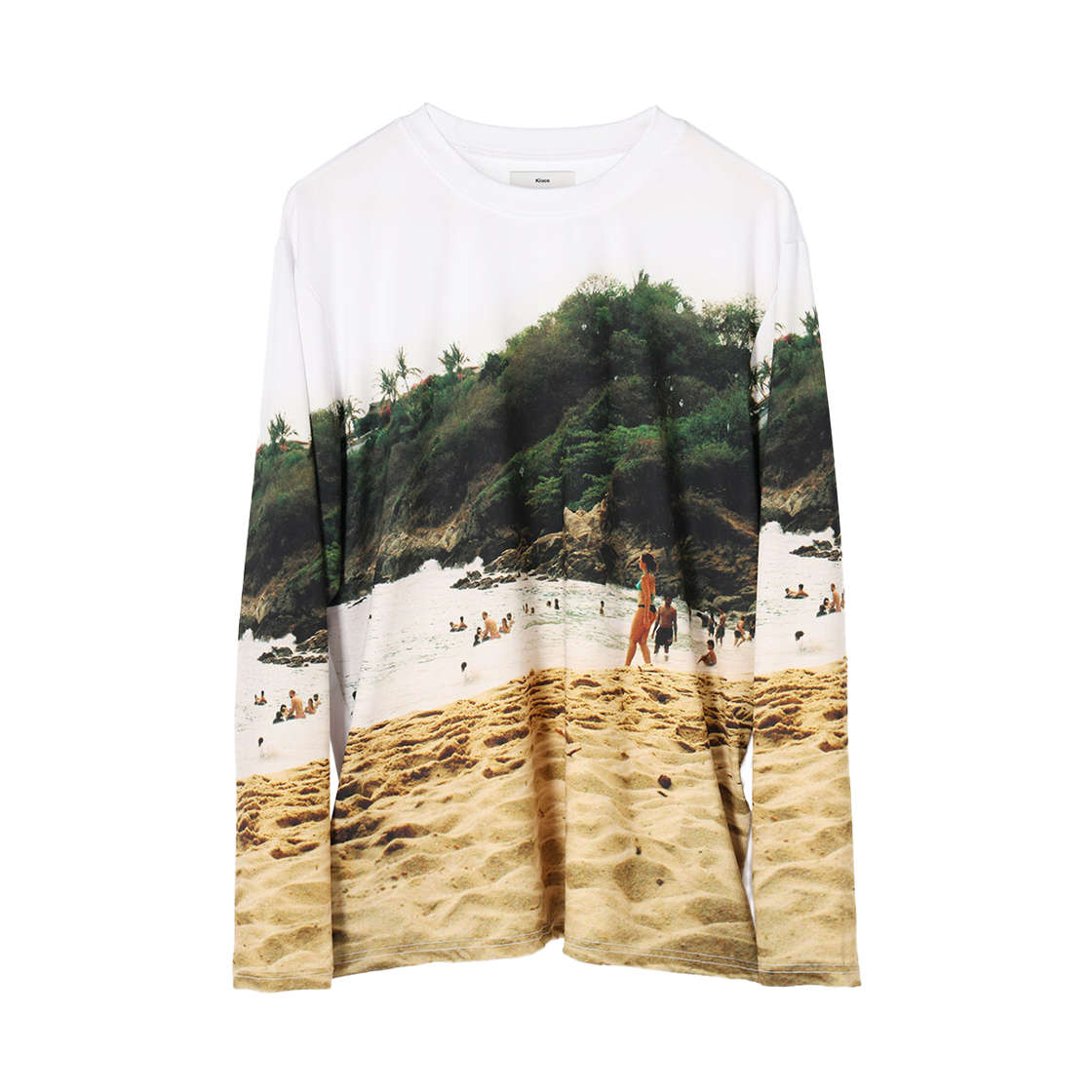 키아세 해변 프린트 긴팔티(Kiiace Beach Print Long Sleeve)