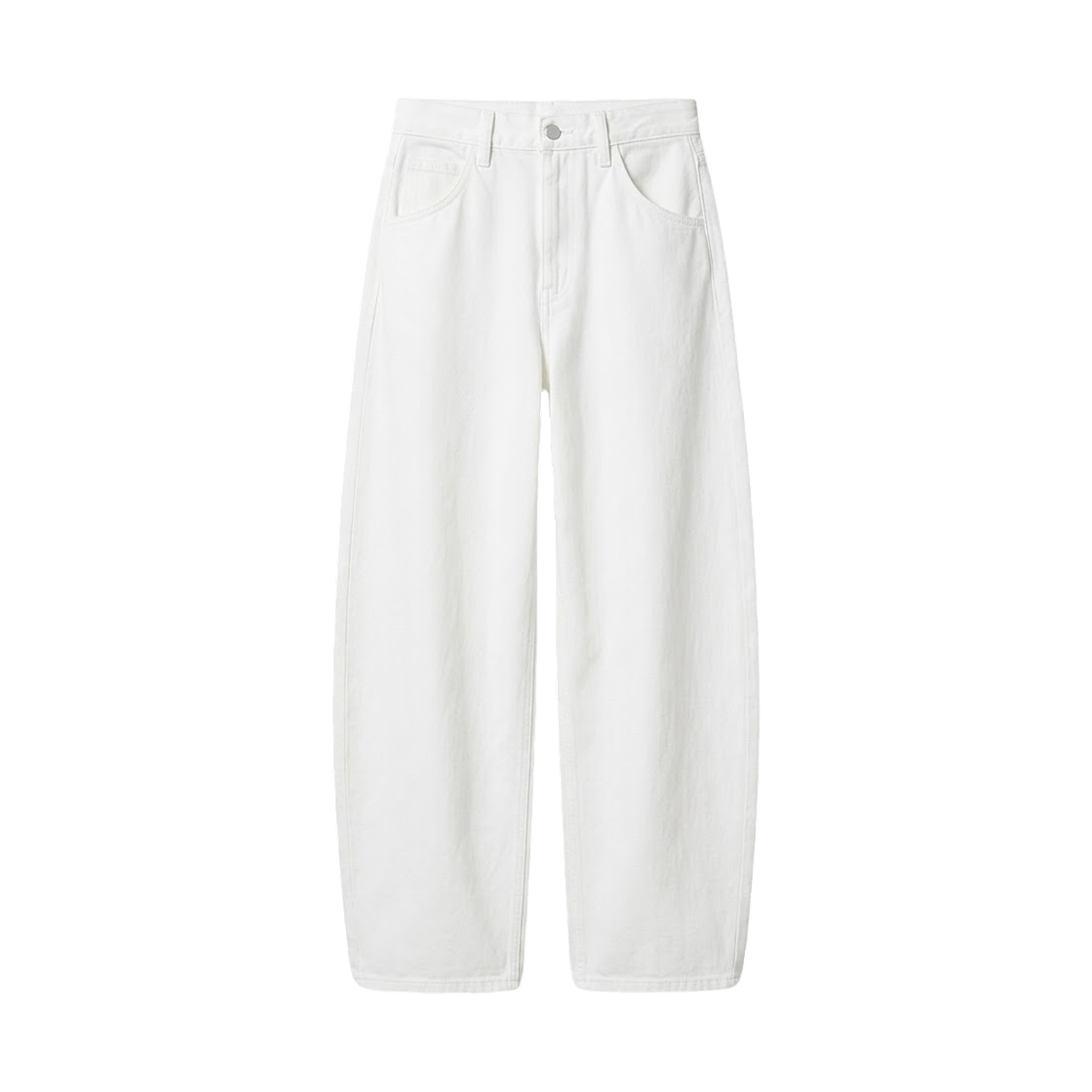 479000-00 (W) Uniqlo Baggy Curve Jeans White - JP