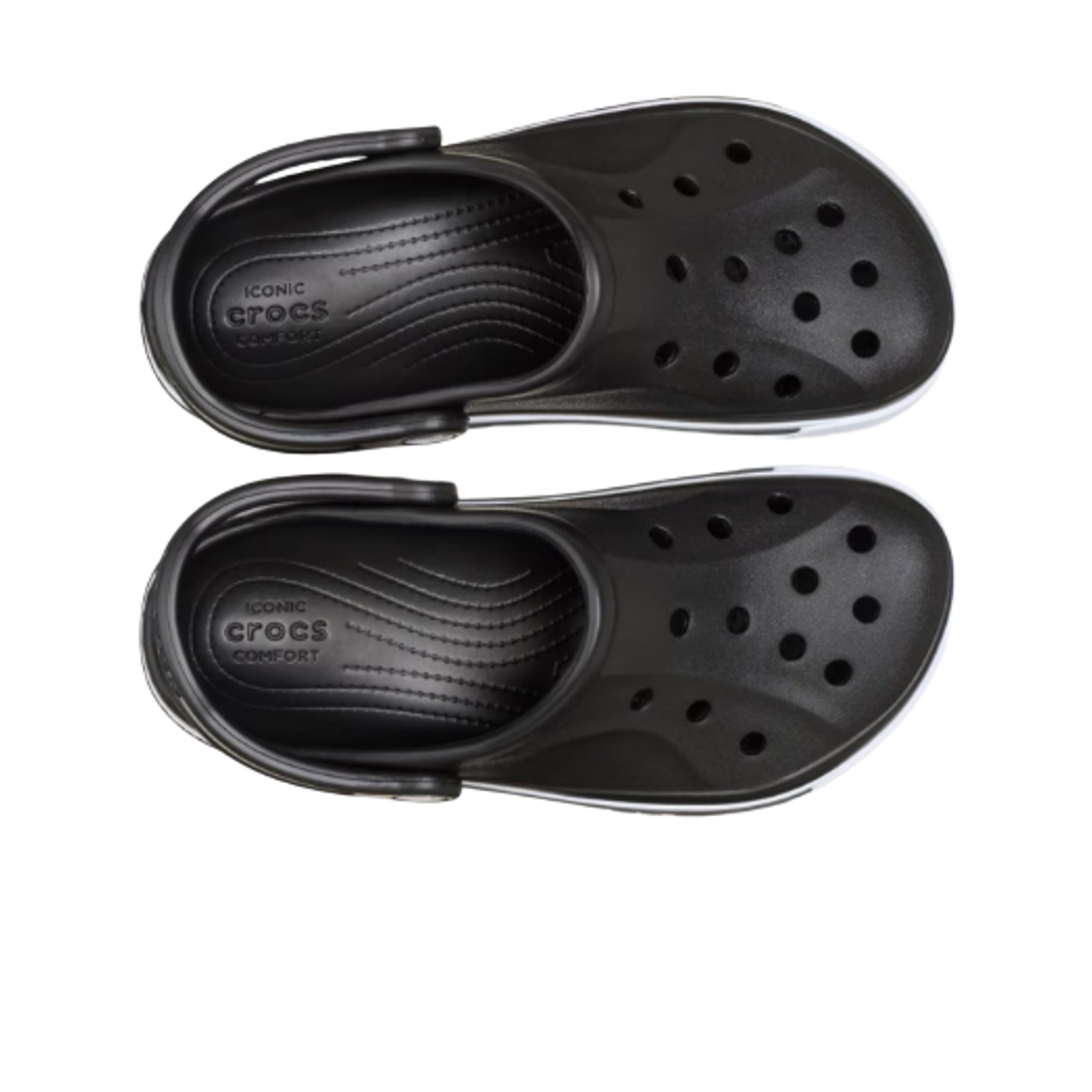 크록스 바야밴드 스포츠 클로그 블랙 화이트(Crocs Bayaband Sport Clog Black White) - 2