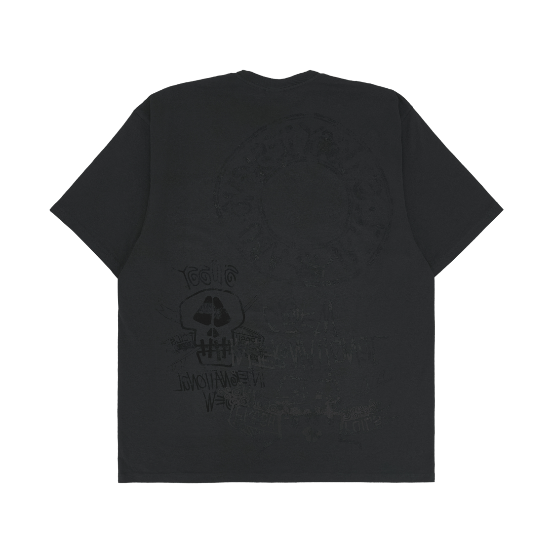 스투시 스컬 피그먼트 다이드 티셔츠 페이디드 블랙(Stussy Skulls Pigment Dyed T-Shirt Faded Black) - 2