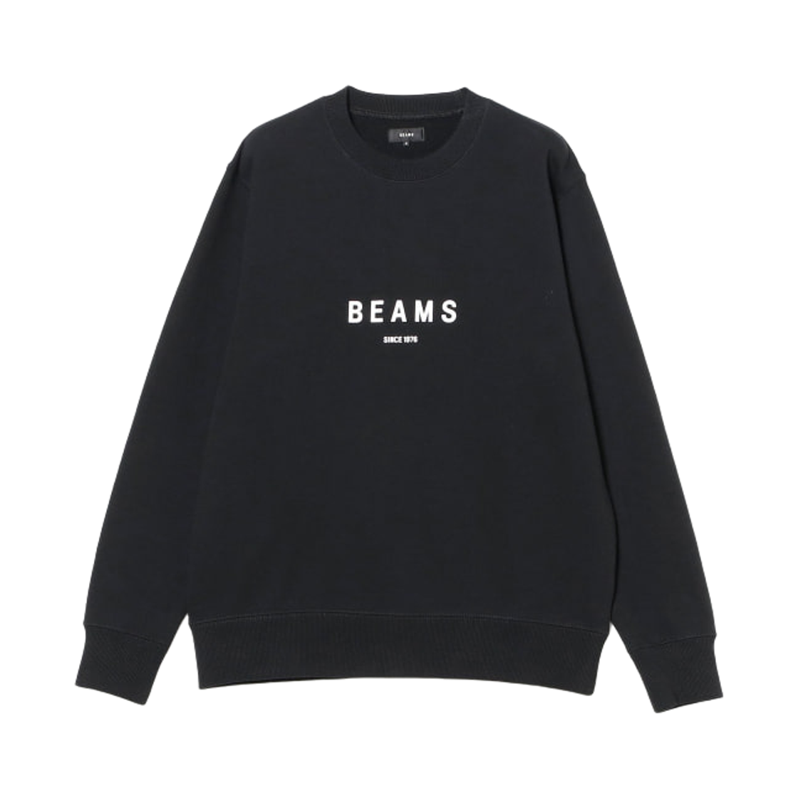 11-13-2241-458 Beams Crewneck Sweatshirt Black