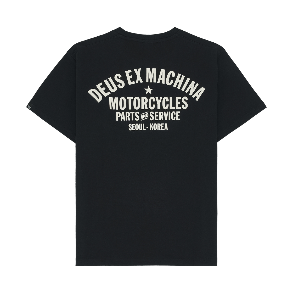 데우스 엑스 마키나 서울 오리지널 어드레스 티셔츠 블랙(Deus Ex Machina Seoul Original Address T-Shirt Black)