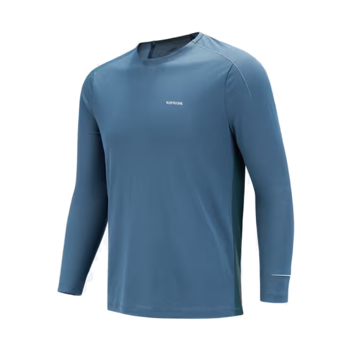 데카트론 남성 러닝 긴팔 티 런 드라이 500 슬레이트 블루(DECATHLON Men's Running Long-Sleeved T-Shirt Run Dry 500 Slate Blue)