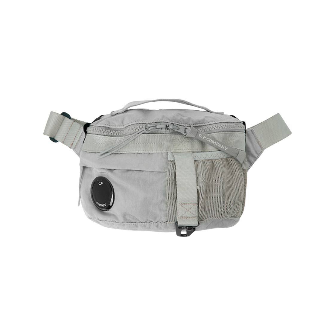 C.P. 컴퍼니 나일론 B 렌즈 웨이스트백 도브 그레이 - 26SS(C.P. Company Nylon B Lens Waistbag Dove Grey - 26SS)