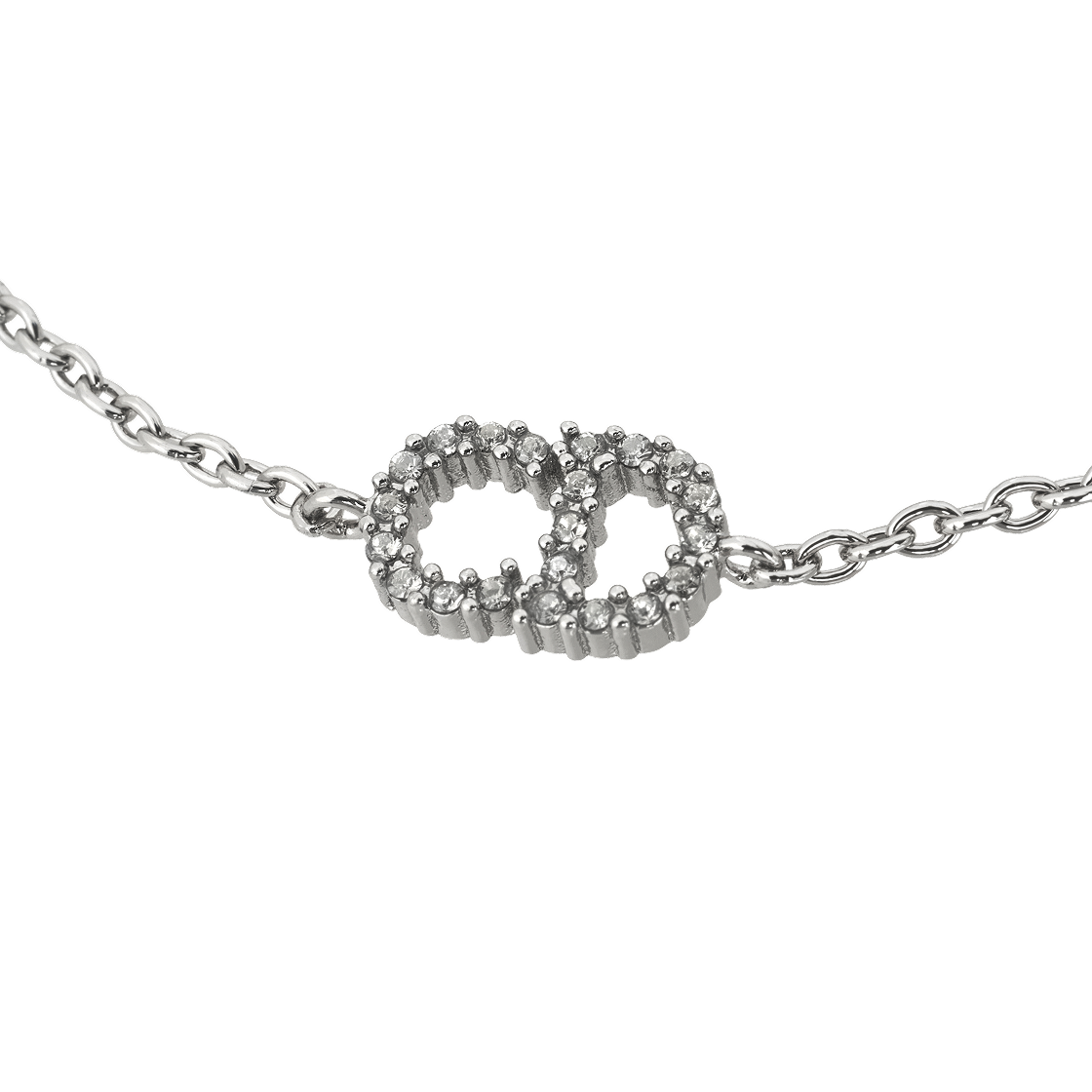디올 클레어 D 룬 브레이슬릿 실버 피니쉬 메탈 & 화이트 크리스탈(Dior Clair D Lune Bracelet Silver Finish Metal & White Crystals) - 2