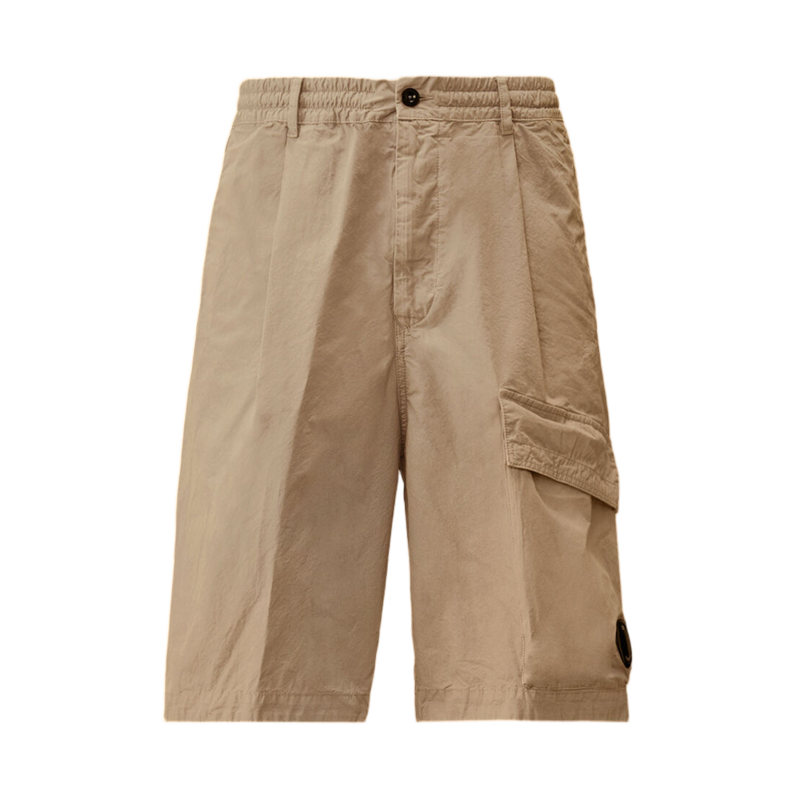 C.P. 컴퍼니 마이크로 랩스 박시 렌즈 쇼츠 도브 그레이 - 26SS(C.P. Company Micro-Reps Boxy Lens Shorts Dove Grey - 26SS)