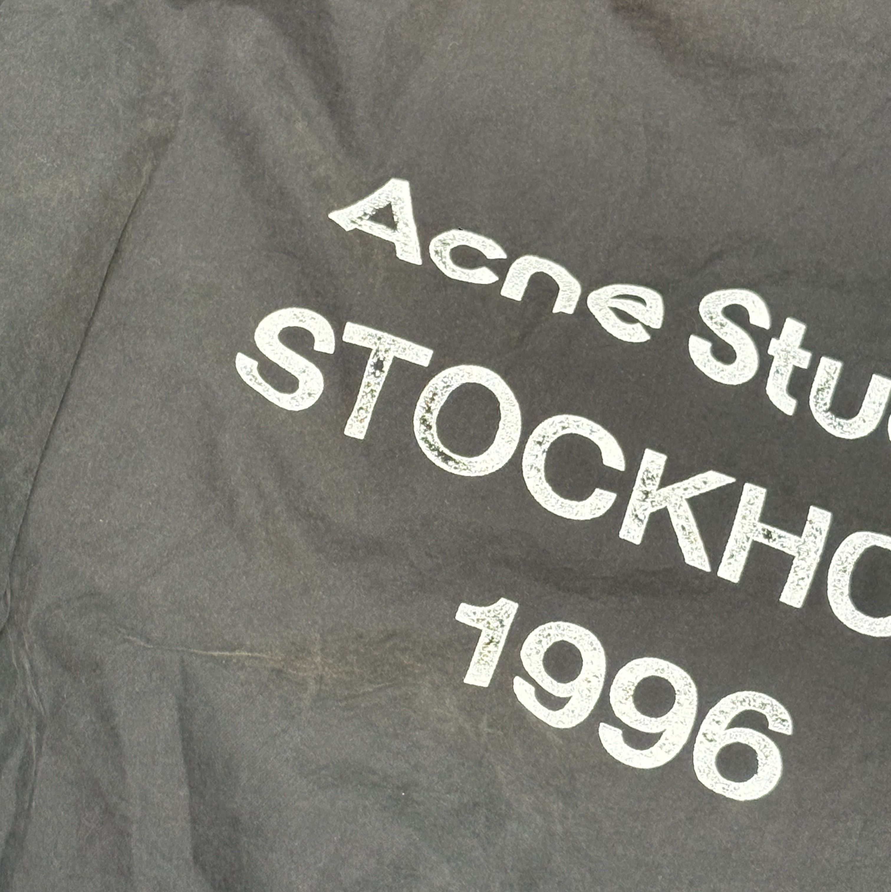 Acne Studios Logo Zipper Jacket Black 착용 스타일