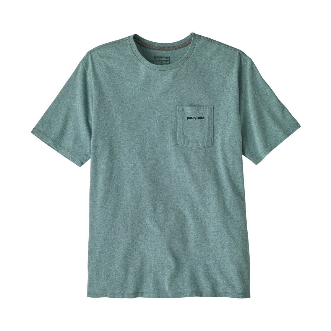 파타고니아 보드쇼츠 로고 포켓 리스폰시빌리 티셔츠 블루 세이지(Patagonia Boardshort Logo Pocket Responsibili T-Shirt Blue Sage) - 2