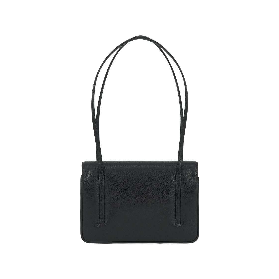 샤넬 스몰 플랩백 그레인드 샤이니 카프스킨 & 골드톤 메탈 블랙(Chanel Small Flap Bag Grained Shiny Calfskin & Gold-Tone Metal Black) - 2