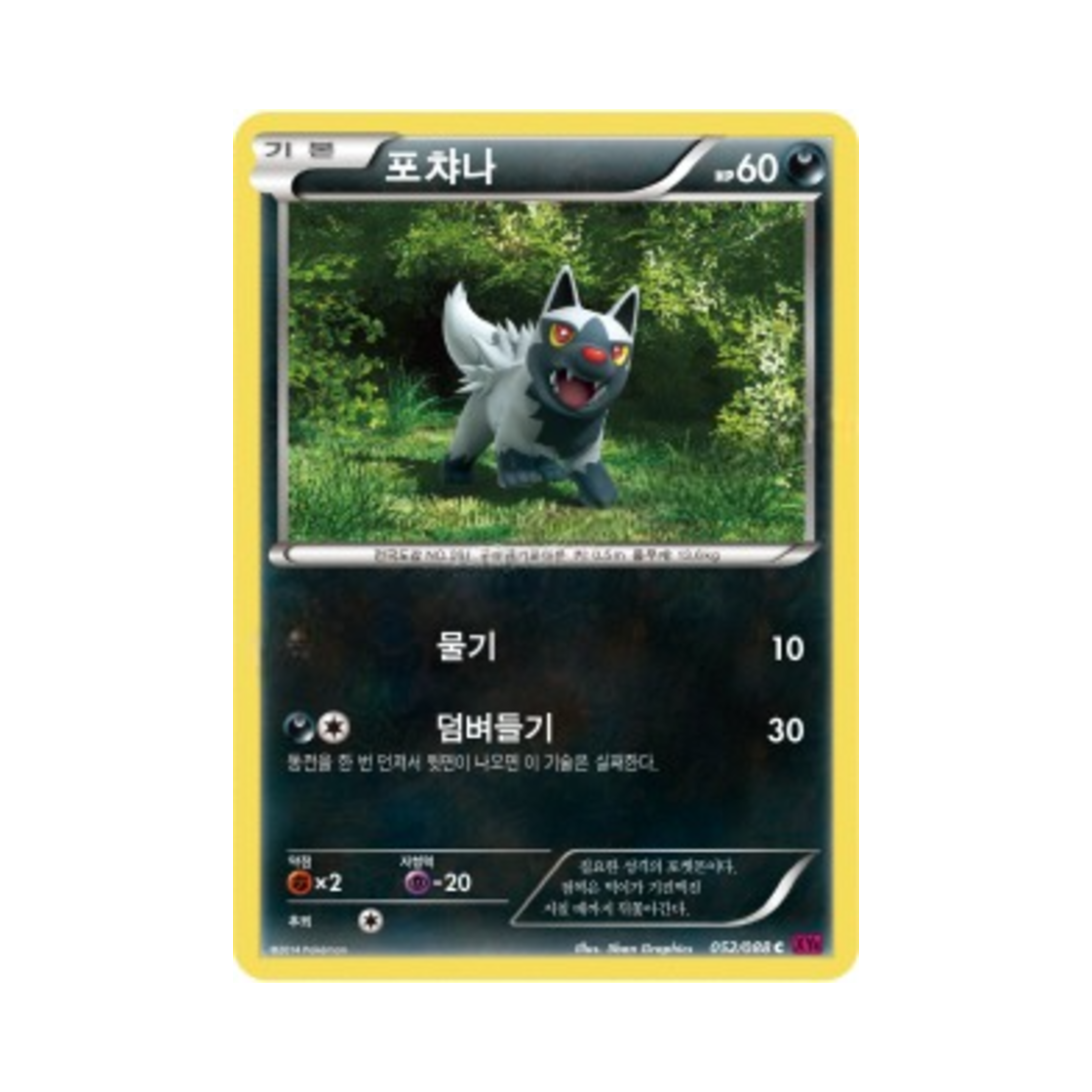 포켓몬 TCG 포챠나 C 팬텀게이트 (한글판)(Pokemon TCG Poochyena C Phantom Gate (Korean Ver.)) - 1