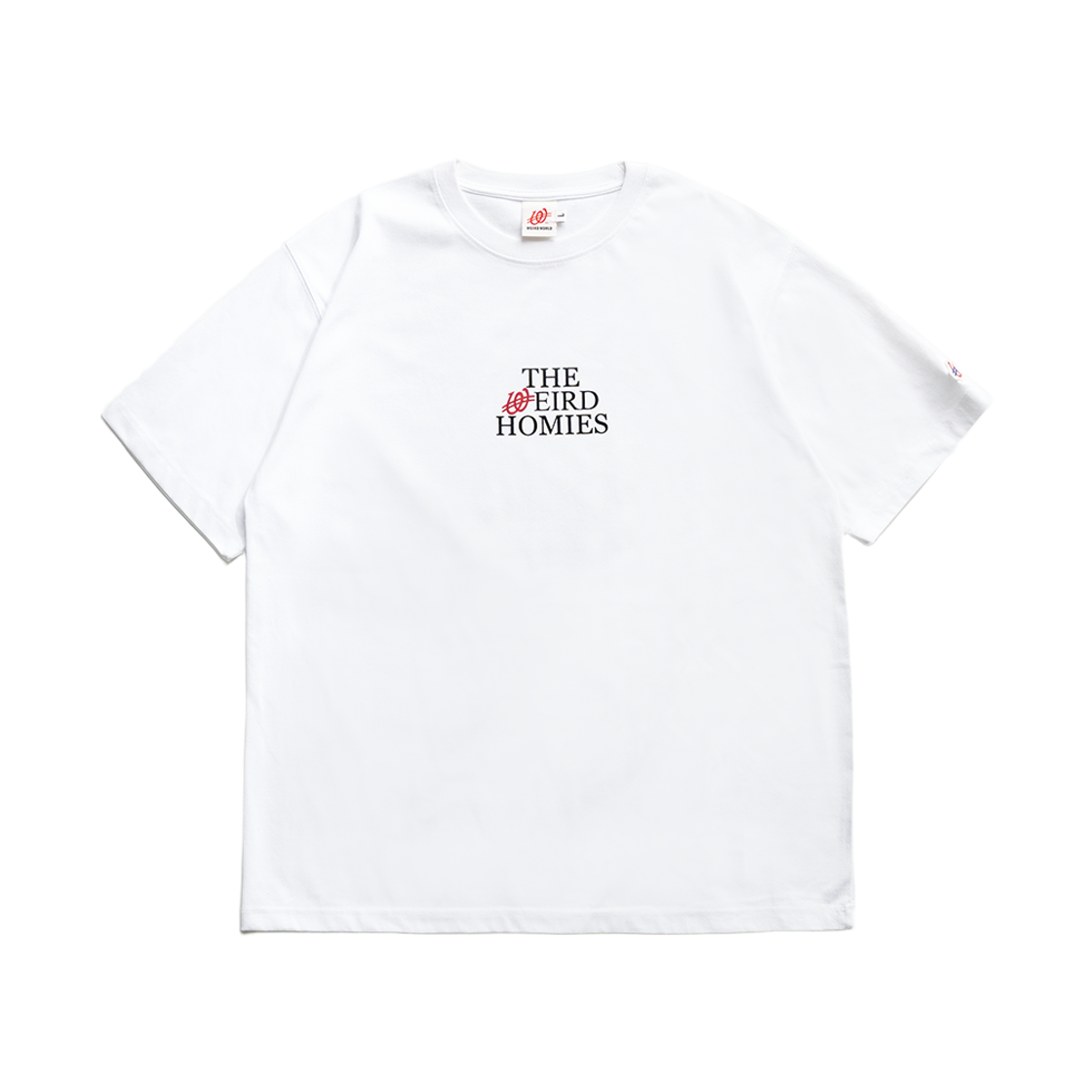 위얼드월드 위얼드호미 티셔츠 화이트(Weird World Weird Homie T-shirt White)
