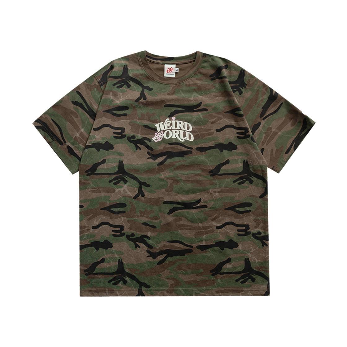 위얼드월드 아크로고 카모플라쥬 티셔츠(Weird World Acro Logo Camouflage T-shirt)