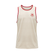 Lululemon Fast and Free Perforated Stripe Tank Run Crew 1998 Light Ivory