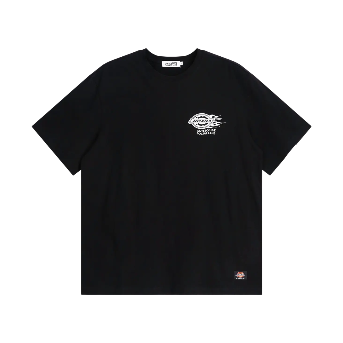 안티 소셜 소셜 클럽 x 디키즈 플레임 티셔츠 블랙(Anti Social Social Club x Dickies Flame T-Shirt Black) - 2