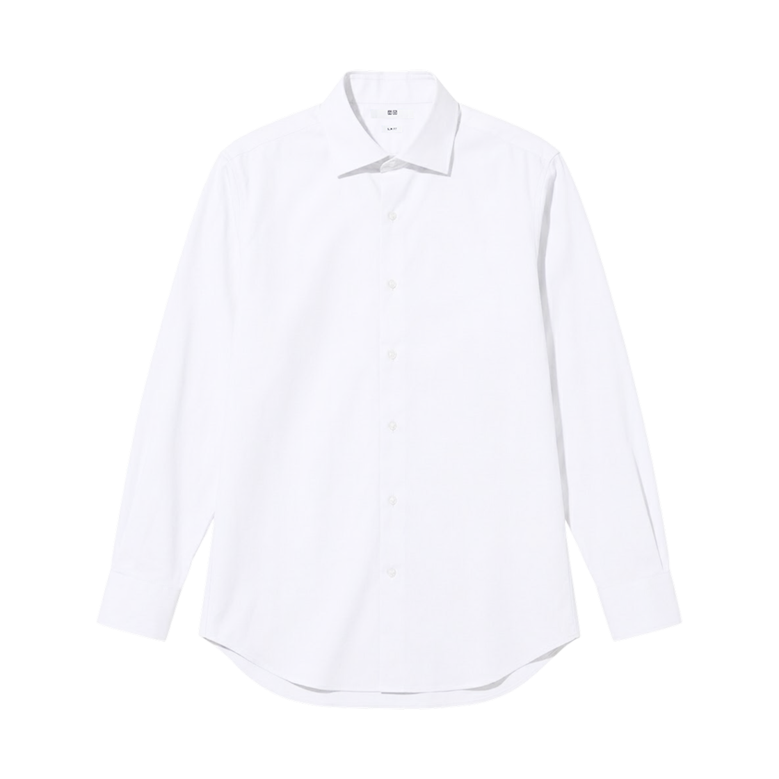 480266-00 Uniqlo Fine Cloth Slim Semi-Wide Shirt White - JP