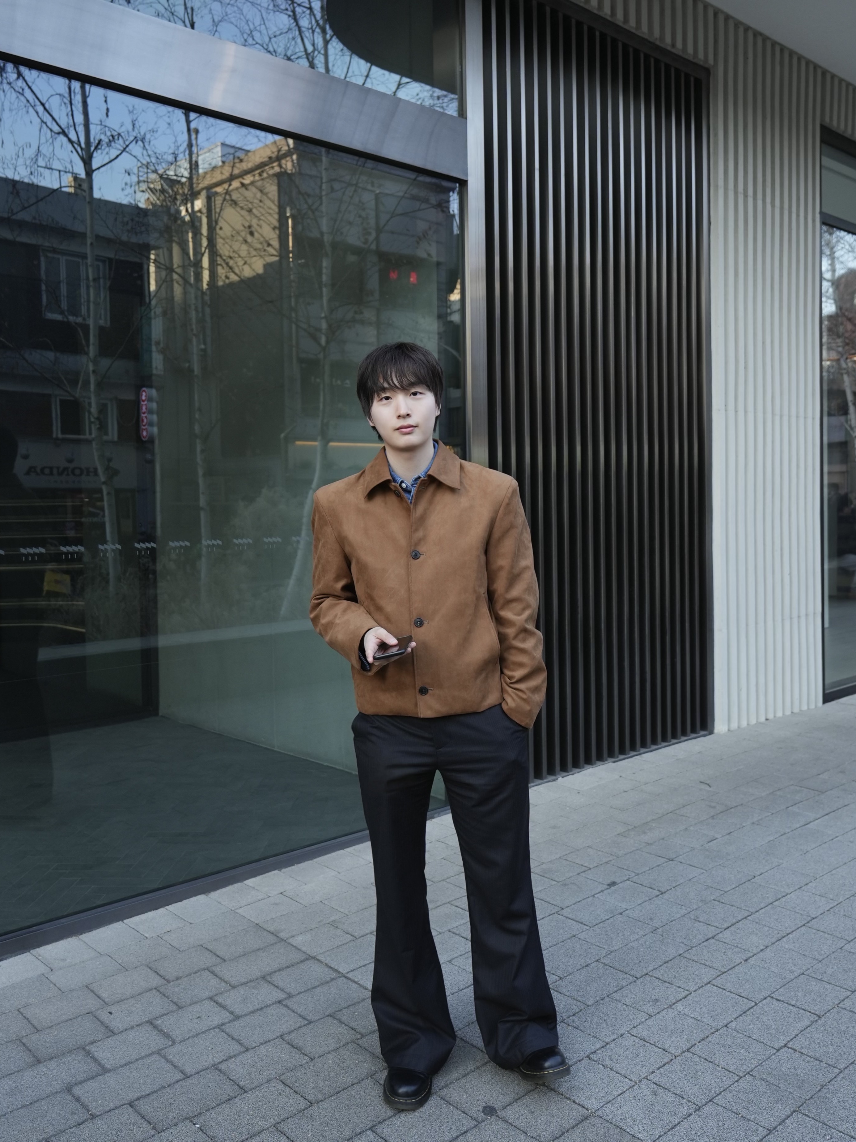 Dr. Martens 1461 Smooth Black 착용 스타일 - 1