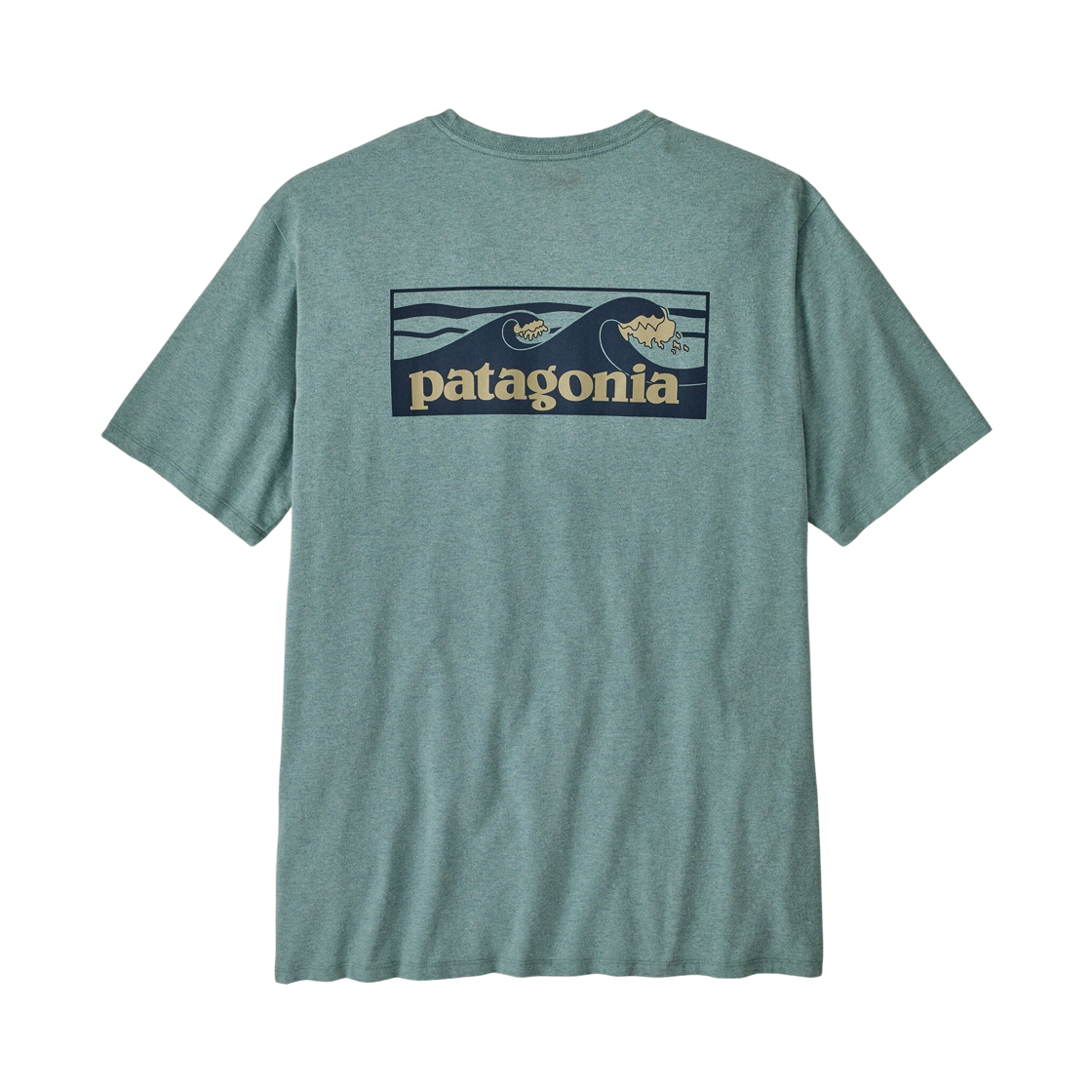 37655 Patagonia Boardshort Logo Pocket Responsibili T-Shirt Blue Sage