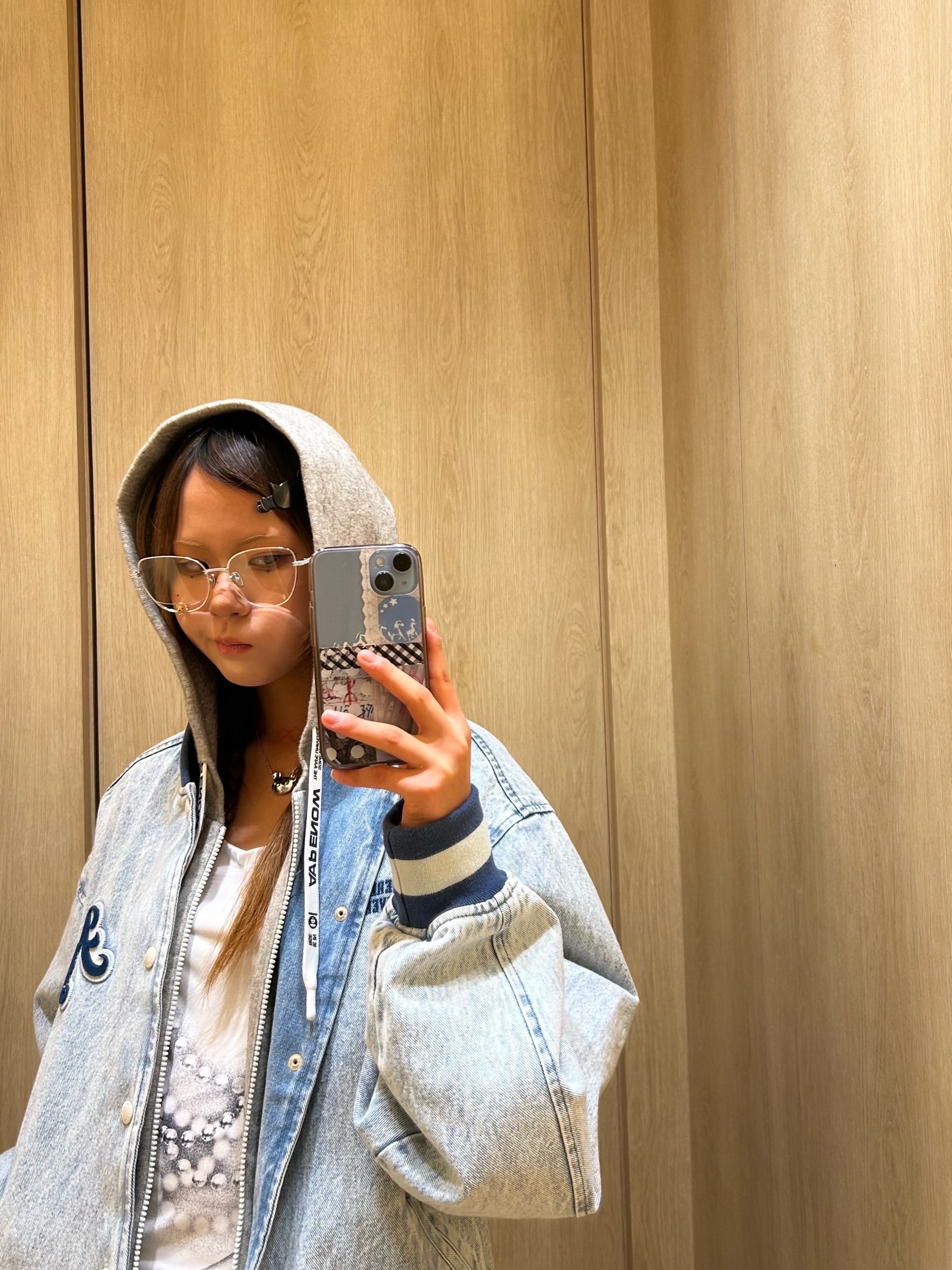 AAPE Now Knit Heather White - 25FW 착용 스타일 - 2