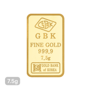 Gold The Three Major Hallmarks Gold Bar 7.5g (Random Design)