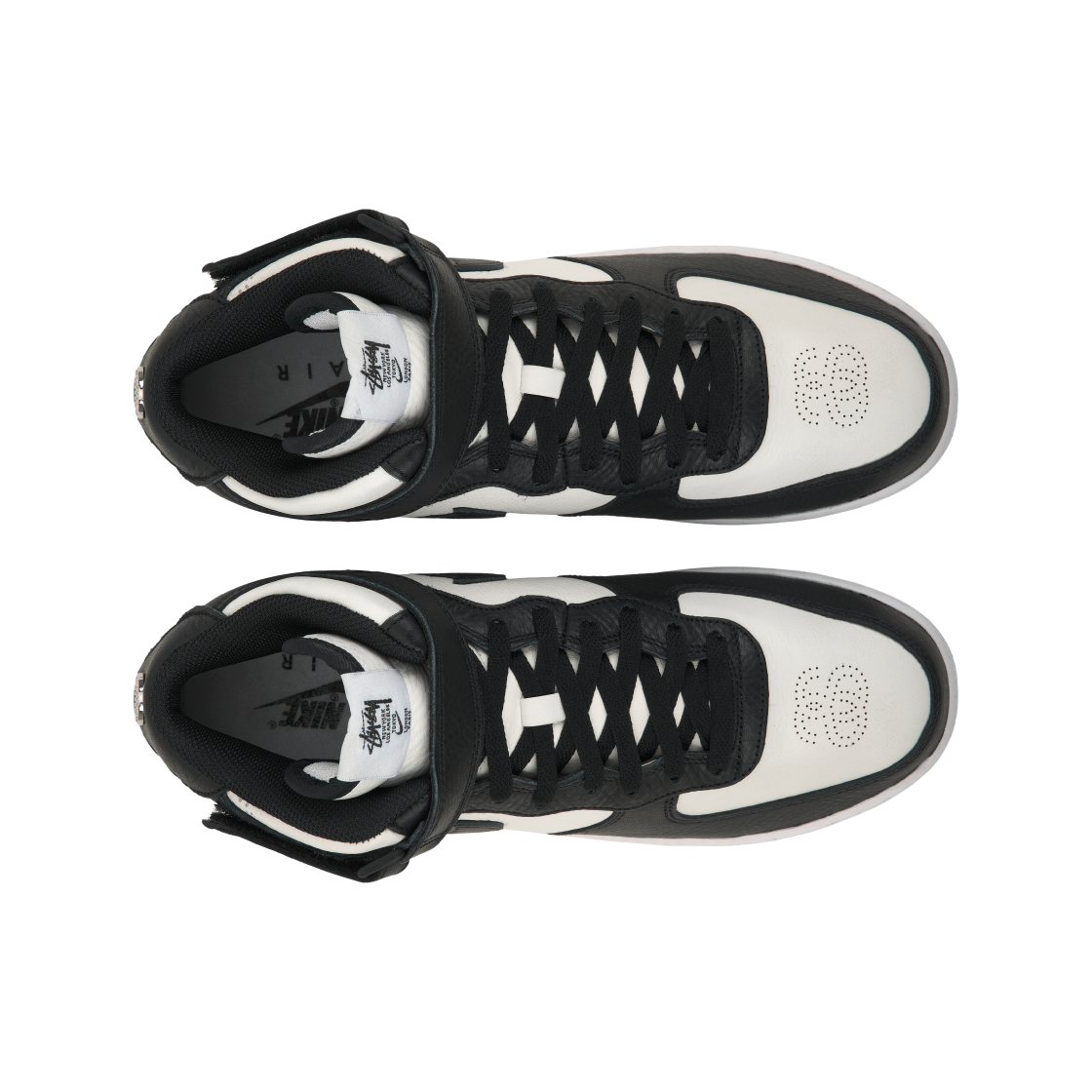 나이키 x 스투시 에어포스 1 '07 미드 SP 블랙 앤 라이트 본(Nike x Stussy Air Force 1 '07 Mid SP Black and Light Bone) - 5