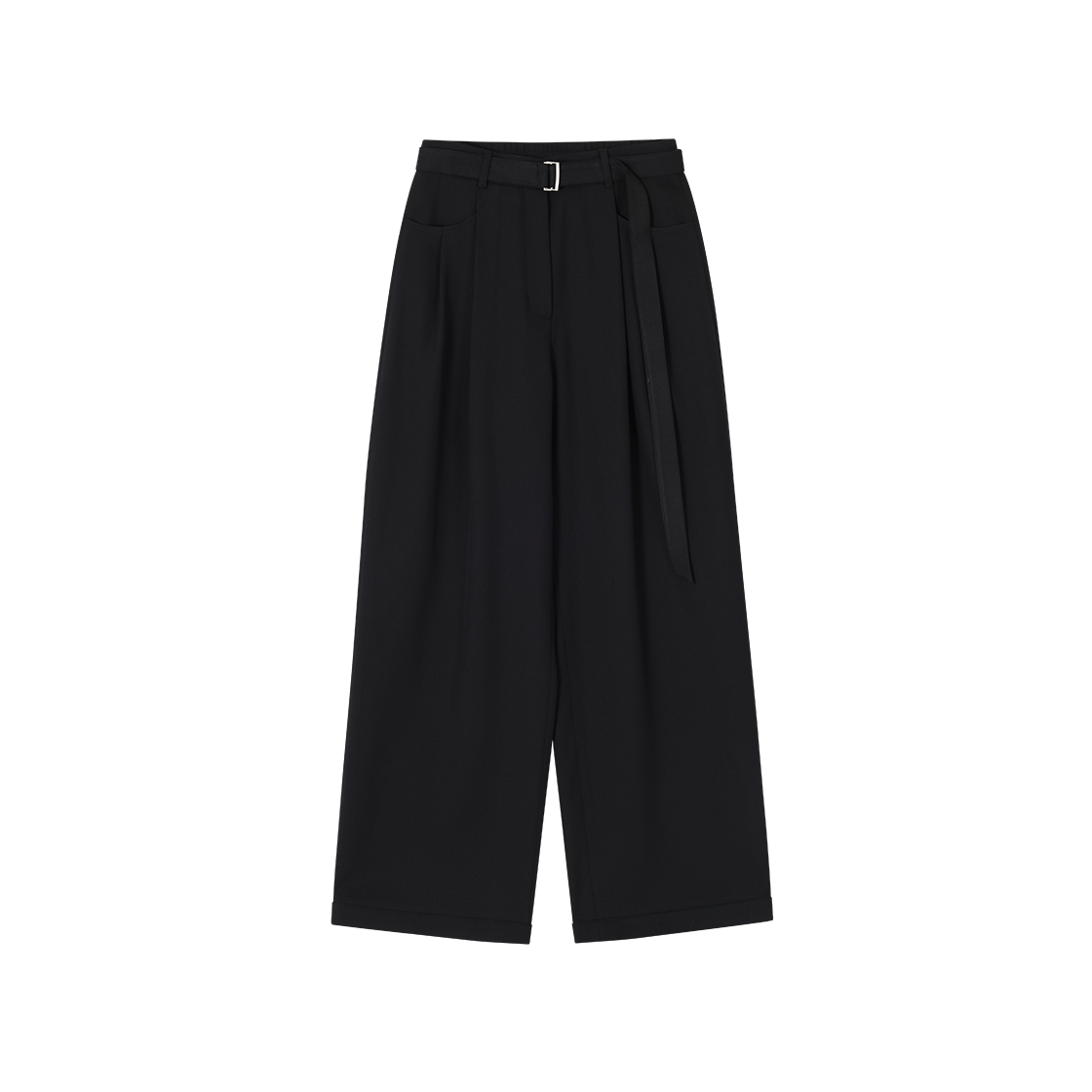 WI2PT204BK (W) SONGZIO Level Volume Semi Wide Pants Black